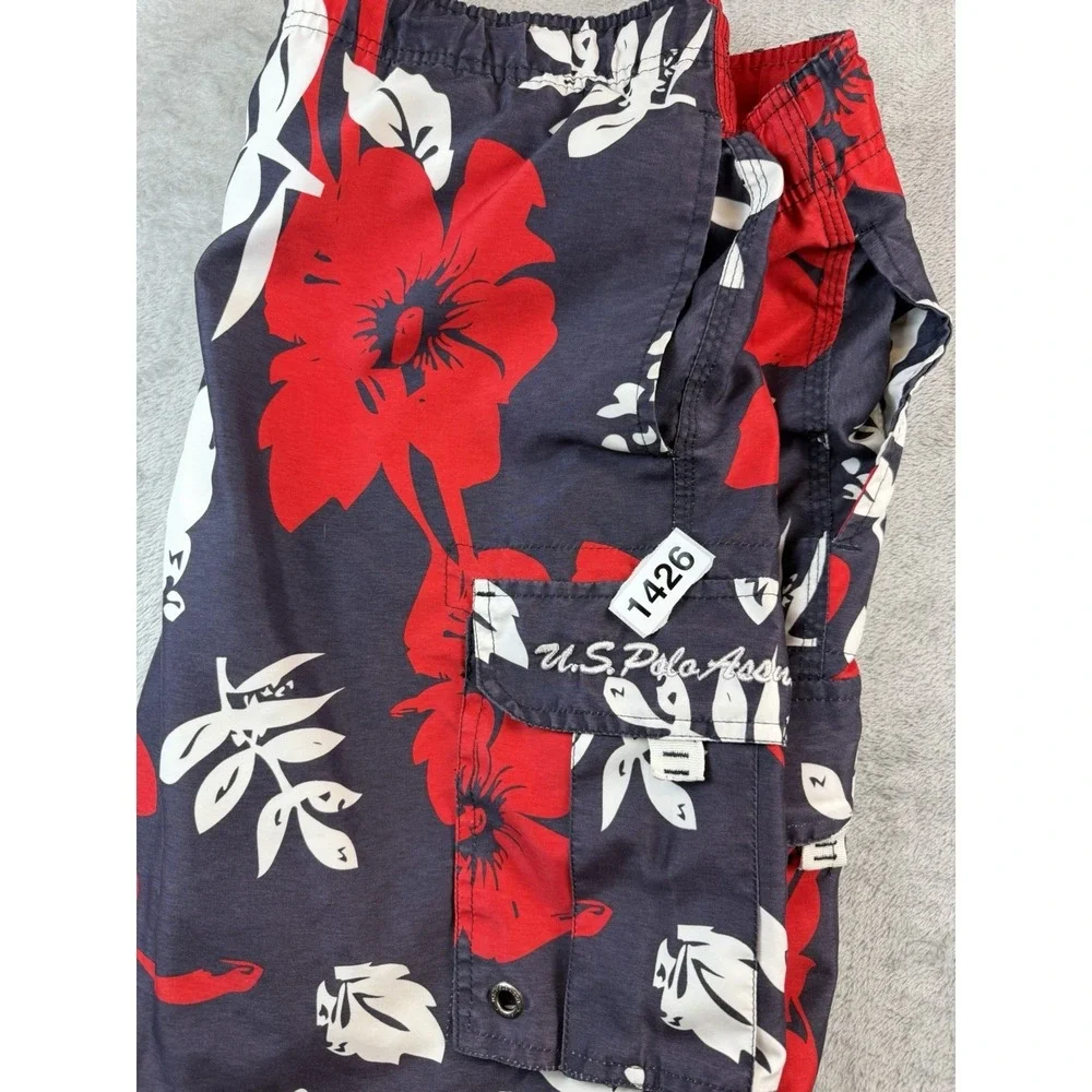 Polo Ralph Lauren Swim Shorts Men's Medium Hawaiian Preppy Shorts Surfing‎ Lined